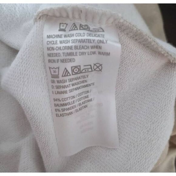 DENIM & CO. BEIGE & WHITE TIE DYE PULLOVER SZ.M EUC. - Picture 6 of 6